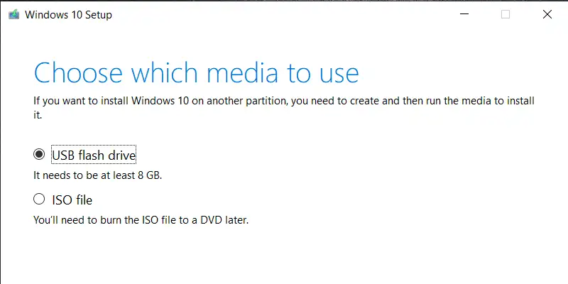 اختر فلاش USB