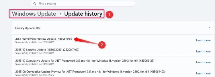 تحديثات الويندوز 11