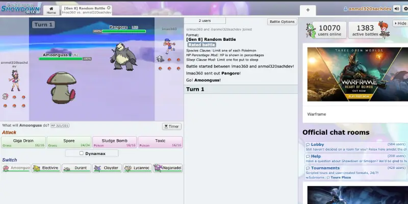  Pokemon Showdown